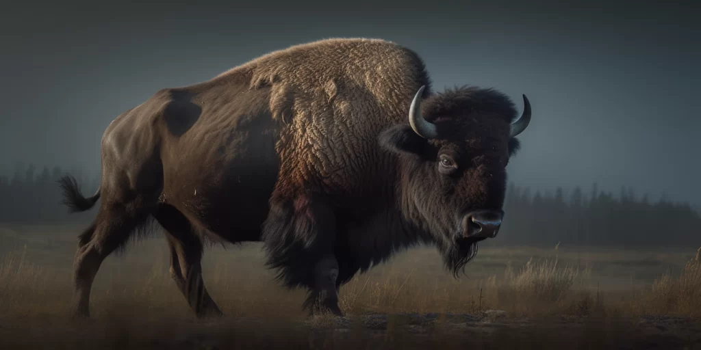 Bisonte americano hecho con inteligencia artificial