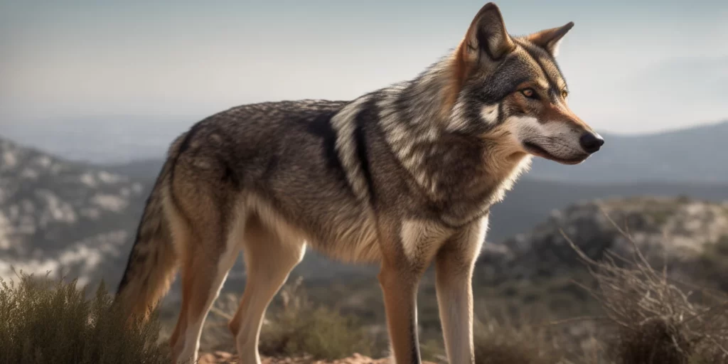 Lobo ibérico hecho con IA